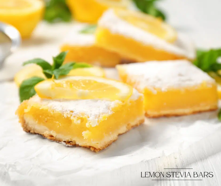 Lemon Stevia Bars - stevia dessert recipes for diabetics