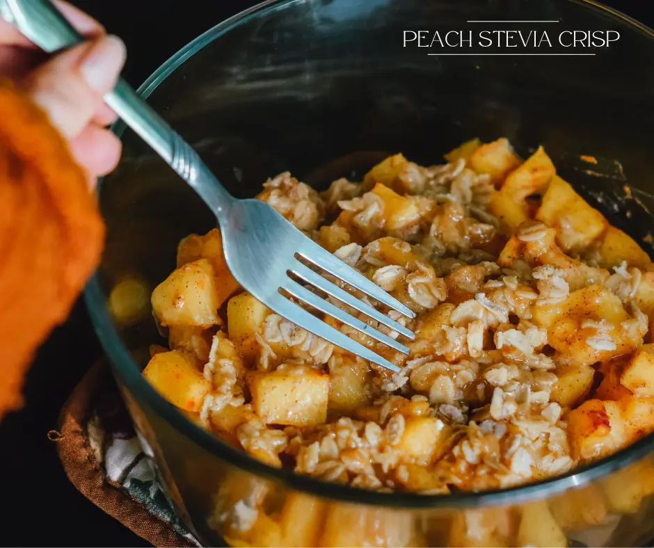 Peach Stevia Crisp - stevia dessert recipes for diabetics